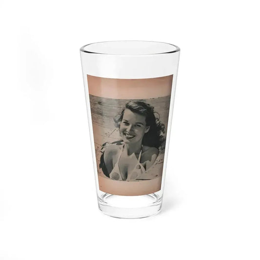 Penny Duncan #27 - [Pages ] Pages 1 of 2 with, Penny+1 B&W Photo from Bachelor Pin-Ups Mag. Issue #01 '57 (Vintage Female Icon) Pint Glass 16oz 16oz - Go Mug Yourself