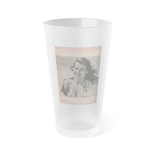 Penny Duncan #27 - [Pages ] Pages 1 of 2 with, Penny+1 B&W Photo from Bachelor Pin-Ups Mag. Issue #01 '57 (Vintage Female Icon) Frosted Pint Glass 16oz-16oz-Frosted-Go Mug Yourself