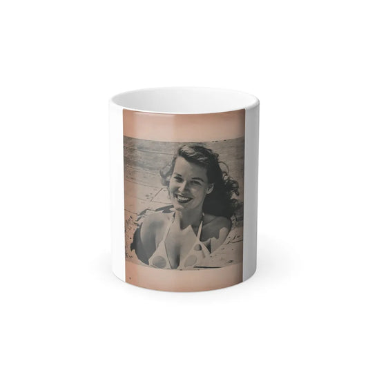 Penny Duncan #27 - [Pages ] Pages 1 of 2 with, Penny+1 B&W Photo from Bachelor Pin-Ups Mag. Issue #01 '57 (Vintage Female Icons) Color Changing Mug 11oz-11oz-Go Mug Yourself