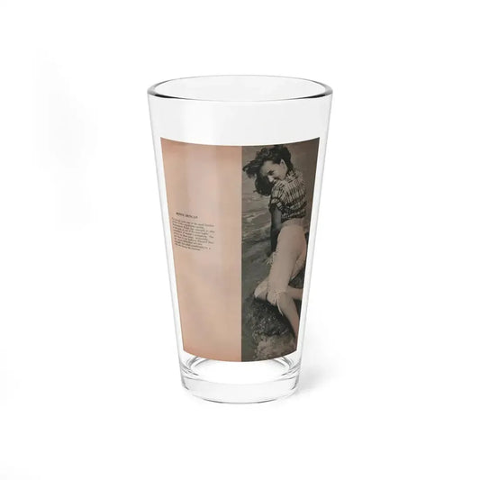 Penny Duncan #28 - [Pages ] Pages 2 of 2 with, Penny+1 B&W Photo & Brief Paragraph from Bachelor Pin-Ups Mag. Issue #01 '57 (Vintage Female Icon) Pint Glass 16oz 16oz - Go Mug Yourself