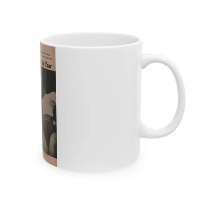 Penny Duncan #29 - Play Mag. 9-4-59 - 1 B&W Photo, Add & Caption1 (Vintage Female Icon) White Coffee Mug - Go Mug Yourself