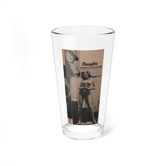 Penny Duncan #30 - Play Mag. 9-4-59 - 2 B&W Photos & Adds (Vintage Female Icon) Pint Glass 16oz 16oz - Go Mug Yourself
