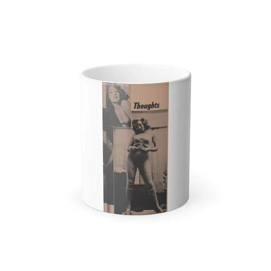 Penny Duncan #30 - Play Mag. 9-4-59 - 2 B&W Photos & Adds (Vintage Female Icons) Color Changing Mug 11oz-11oz-Go Mug Yourself