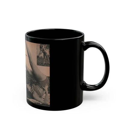 Penny Duncan #33 - [Pages 36 & 37] Pages 2 & 3 of 8 with, Penny+2 Pages 3 B&W Photos, Captions & Paragraph from EYE Digest Mag. March '54 (Vintage Female Icon) Black Coffee Mug - Go Mug Yourself