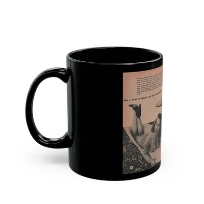 Penny Duncan #33 - [Pages 36 & 37] Pages 2 & 3 of 8 with, Penny+2 Pages 3 B&W Photos, Captions & Paragraph from EYE Digest Mag. March '54 (Vintage Female Icon) Black Coffee Mug - Go Mug Yourself