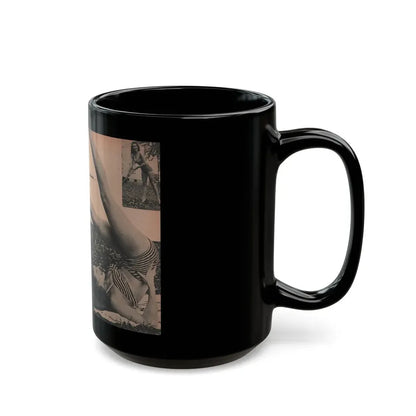 Penny Duncan #33 - [Pages 36 & 37] Pages 2 & 3 of 8 with, Penny+2 Pages 3 B&W Photos, Captions & Paragraph from EYE Digest Mag. March '54 (Vintage Female Icon) Black Coffee Mug - Go Mug Yourself