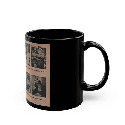 Penny Duncan #34 - [Pages 38 & 39] Pages 4 & 5 of 8 with, Penny+5 B&W Photos & 2 Captions from EYE Digest Mag. March '54 (Vintage Female Icon) Black Coffee Mug - Go Mug Yourself