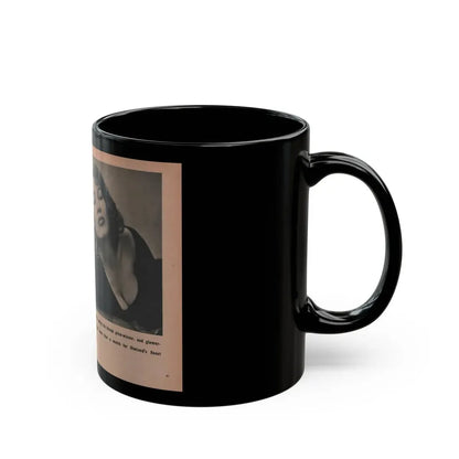 Penny Duncan #35 - [Pages 40 & 41] Pages 6 & 7 of 8 with, Penny+5 B&W Photos & 1 Caption from EYE Digest Mag. March '54 (Vintage Female Icon) Black Coffee Mug - Go Mug Yourself