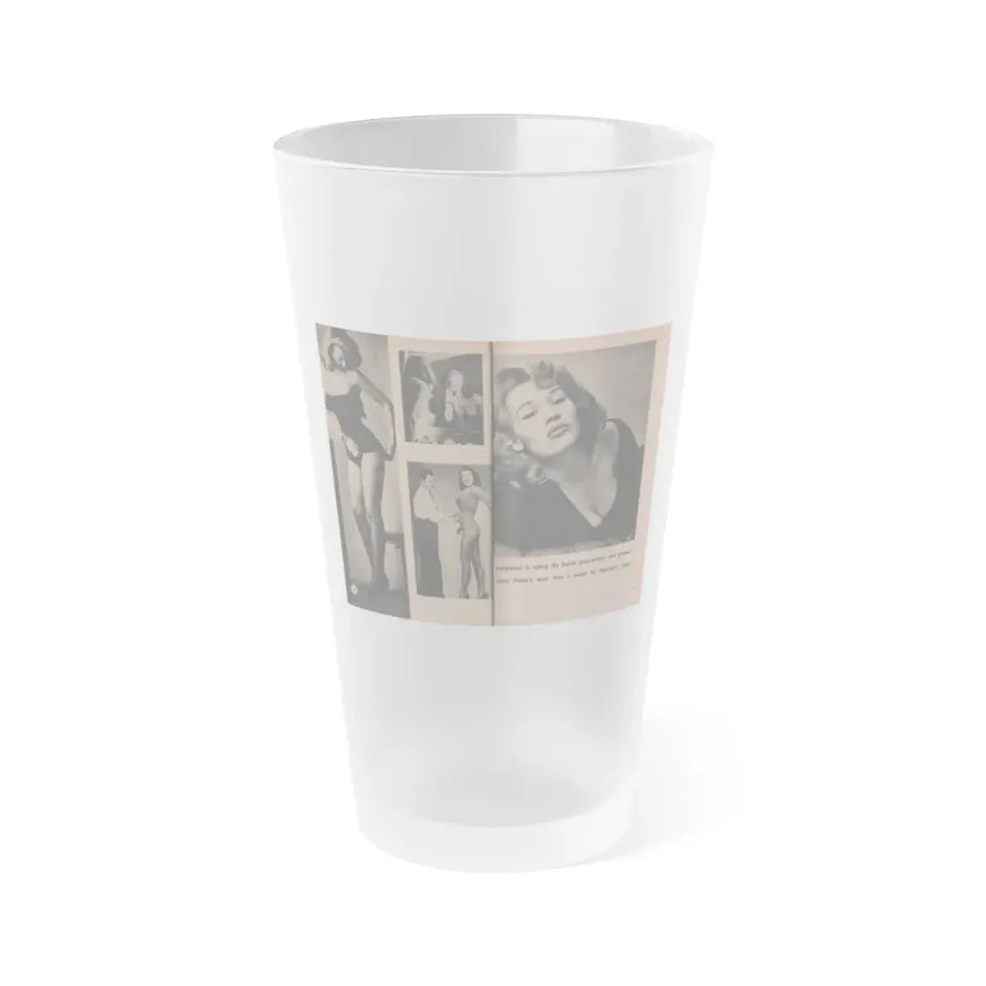 Penny Duncan #35 - [Pages 40 & 41] Pages 6 & 7 of 8 with, Penny+5 B&W Photos & 1 Caption from EYE Digest Mag. March '54 (Vintage Female Icon) Frosted Pint Glass 16oz 16oz Frosted - Go Mug Yourself