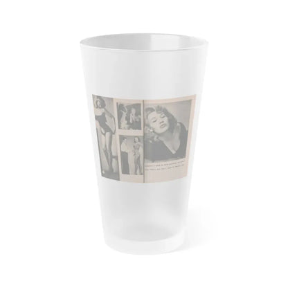 Penny Duncan #35 - [Pages 40 & 41] Pages 6 & 7 of 8 with, Penny+5 B&W Photos & 1 Caption from EYE Digest Mag. March '54 (Vintage Female Icon) Frosted Pint Glass 16oz 16oz Frosted - Go Mug Yourself