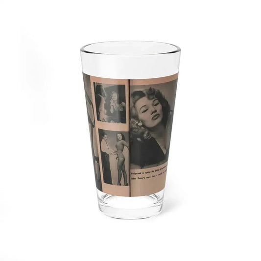 Penny Duncan #35 - [Pages 40 & 41] Pages 6 & 7 of 8 with, Penny+5 B&W Photos & 1 Caption from EYE Digest Mag. March '54 (Vintage Female Icon) Pint Glass 16oz 16oz - Go Mug Yourself