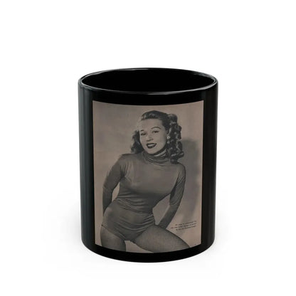 Penny Duncan #44 - [Page 5] Pages 2 of 2 with, Penny+1 B&W Photo from GALA Mag. Sept. '52 (Vintage Female Icon) Black Coffee Mug 11oz - Go Mug Yourself