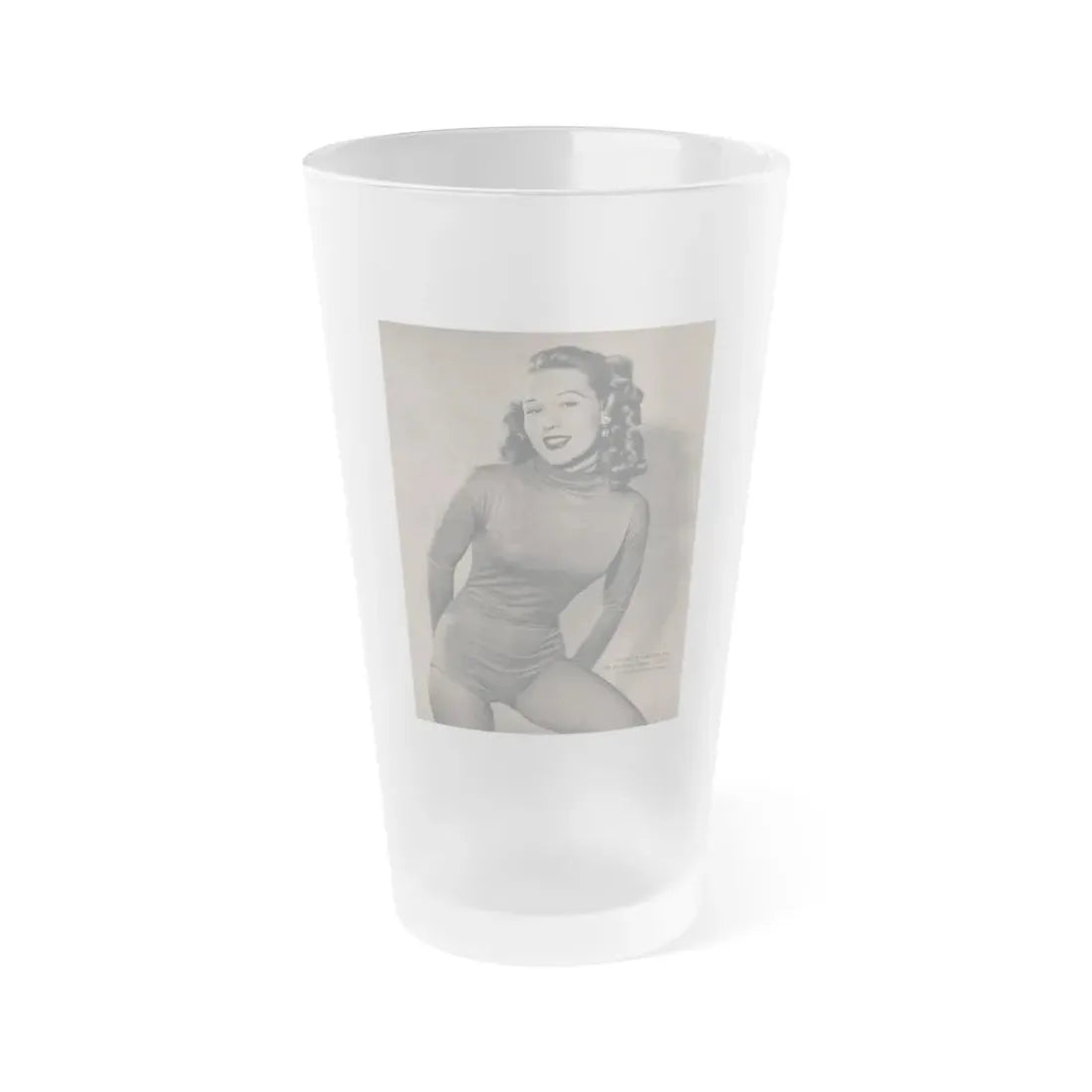 Penny Duncan #44 - [Page 5] Pages 2 of 2 with, Penny+1 B&W Photo from GALA Mag. Sept. '52 (Vintage Female Icon) Frosted Pint Glass 16oz 16oz Frosted - Go Mug Yourself