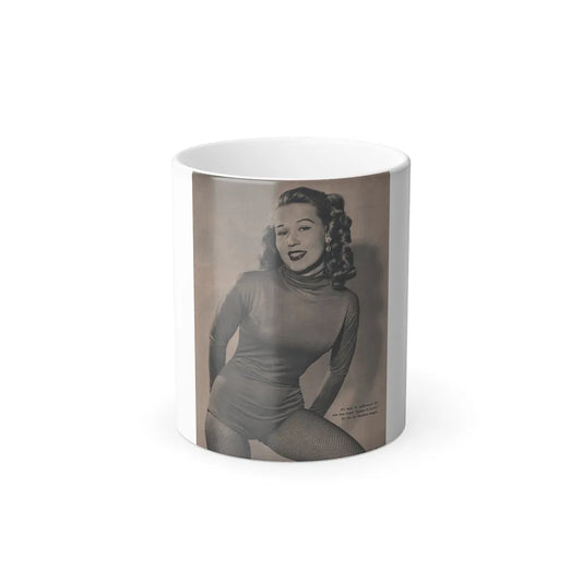Penny Duncan #44 - [Page 5] Pages 2 of 2 with, Penny+1 B&W Photo from GALA Mag. Sept. '52 (Vintage Female Icons) Color Changing Mug 11oz-11oz-Go Mug Yourself