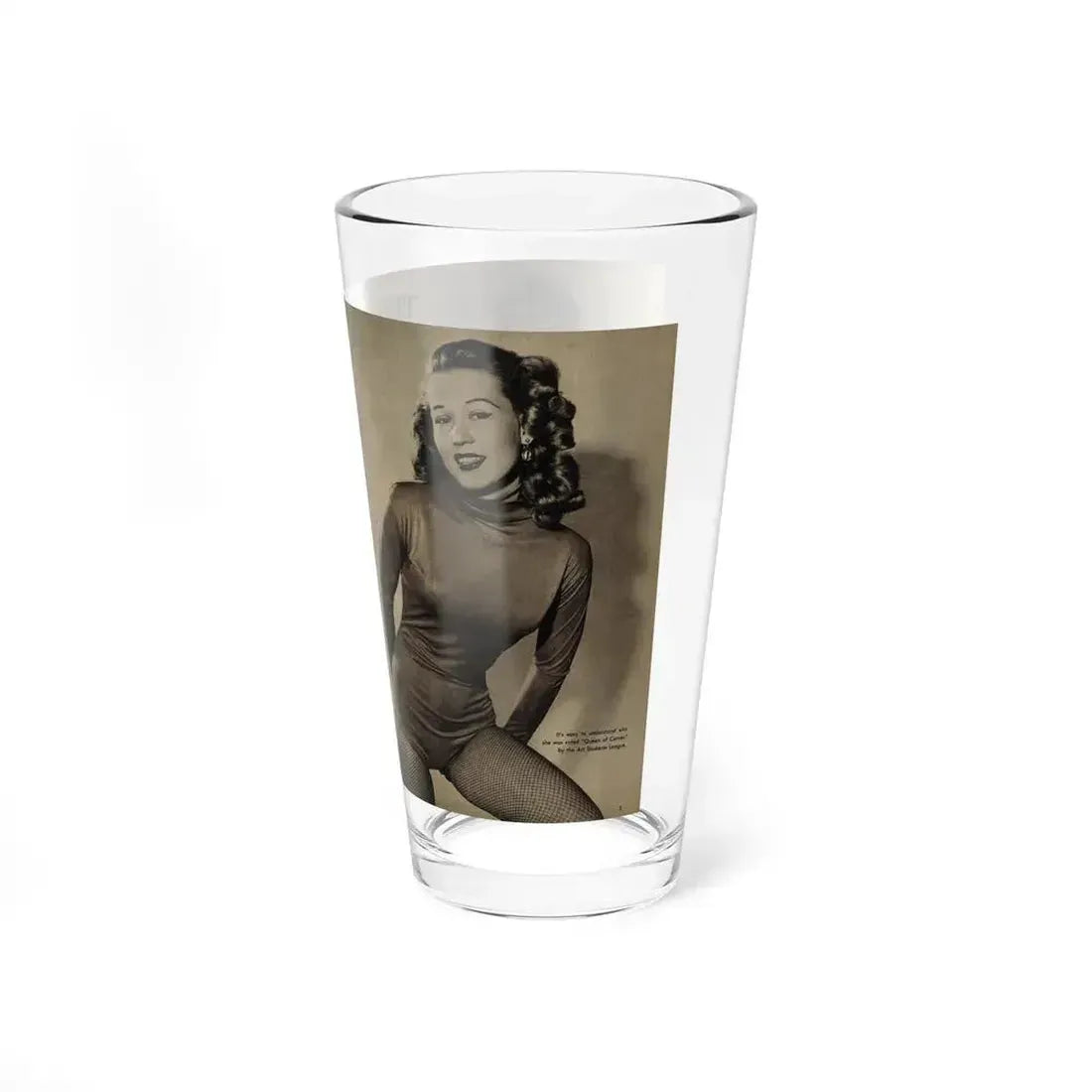 Penny Duncan #45 - [Pages 4 & 5] Pages 1 & 2 of 2 with, Penny+2 B&W Photos, Captions & Short Snippet from GALA Mag. Sept. '52 (Vintage Female Icon) Pint Glass 16oz - Go Mug Yourself
