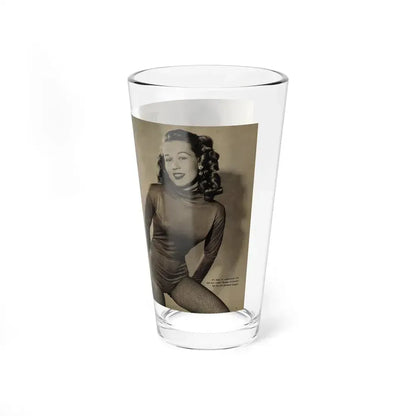 Penny Duncan #45 - [Pages 4 & 5] Pages 1 & 2 of 2 with, Penny+2 B&W Photos, Captions & Short Snippet from GALA Mag. Sept. '52 (Vintage Female Icon) Pint Glass 16oz - Go Mug Yourself