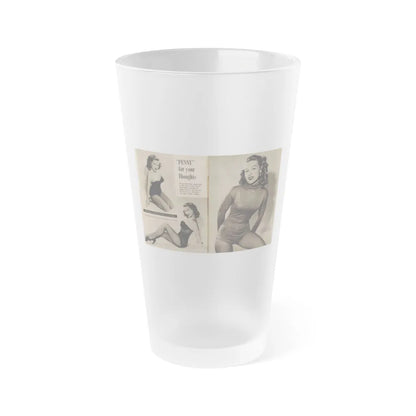 Penny Duncan #45 - [Pages 4 & 5] Pages 1 & 2 of 2 with, Penny+2 B&W Photos, Captions & Short Snippet from GALA Mag. Sept. '52 (Vintage Female Icon) Frosted Pint Glass 16oz-16oz-Frosted-Go Mug Yourself