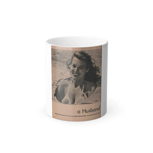 Penny Duncan #46 - [Pages 20] Pages 1 of 4 with, Penny+1 B&W Photo & Caption from Stag Mag. April '56 (Vintage Female Icon) Color Changing Mug 11oz Default Title 11oz - Go Mug Yourself
