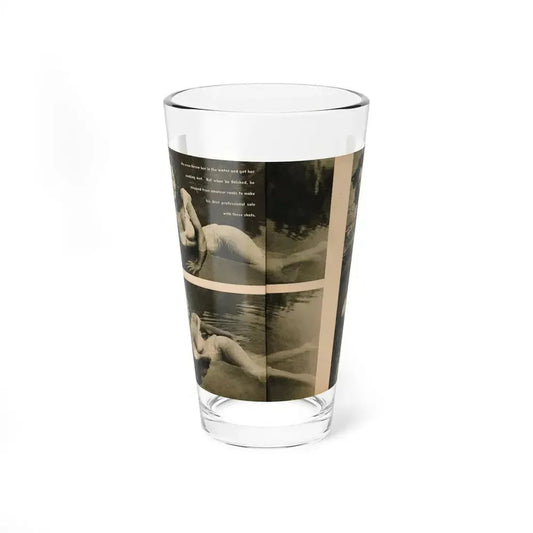 Penny Duncan #48 - [Pages 22 & 23] Pages 3 & 4 of 4 with, Penny+3 B&W Photos & 1 Caption from Stag Mag. April '56 (Vintage Female Icon) Pint Glass 16oz 16oz - Go Mug Yourself
