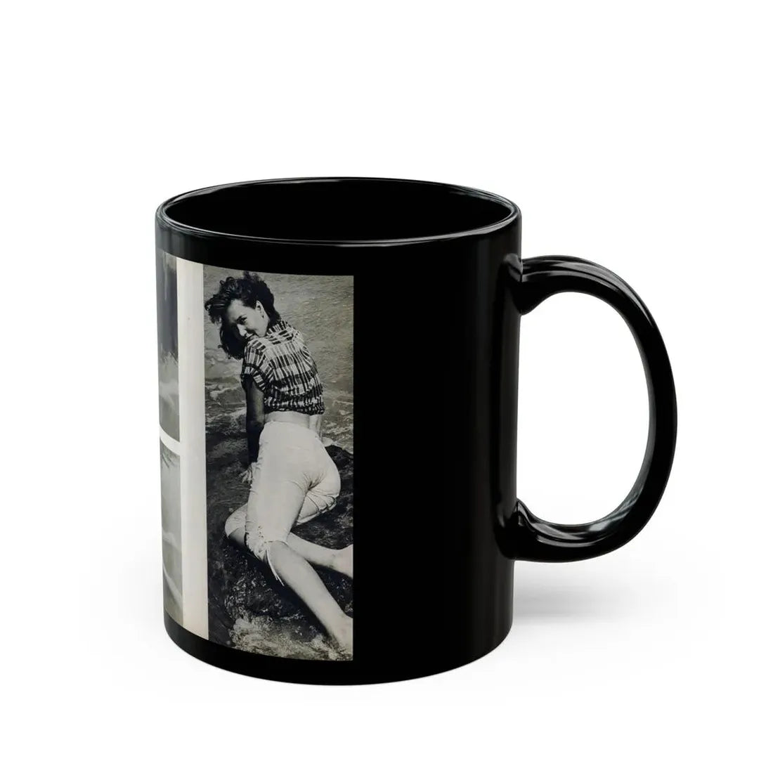 Penny Duncan #48 - [Pages 22 & 23] Pages 3 & 4 of 4 with, Penny+3 B&W Photos & 1 Caption from Stag Mag. April '561 (Vintage Female Icon) Black Coffee Mug - Go Mug Yourself