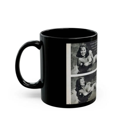 Penny Duncan #48 - [Pages 22 & 23] Pages 3 & 4 of 4 with, Penny+3 B&W Photos & 1 Caption from Stag Mag. April '561 (Vintage Female Icon) Black Coffee Mug - Go Mug Yourself