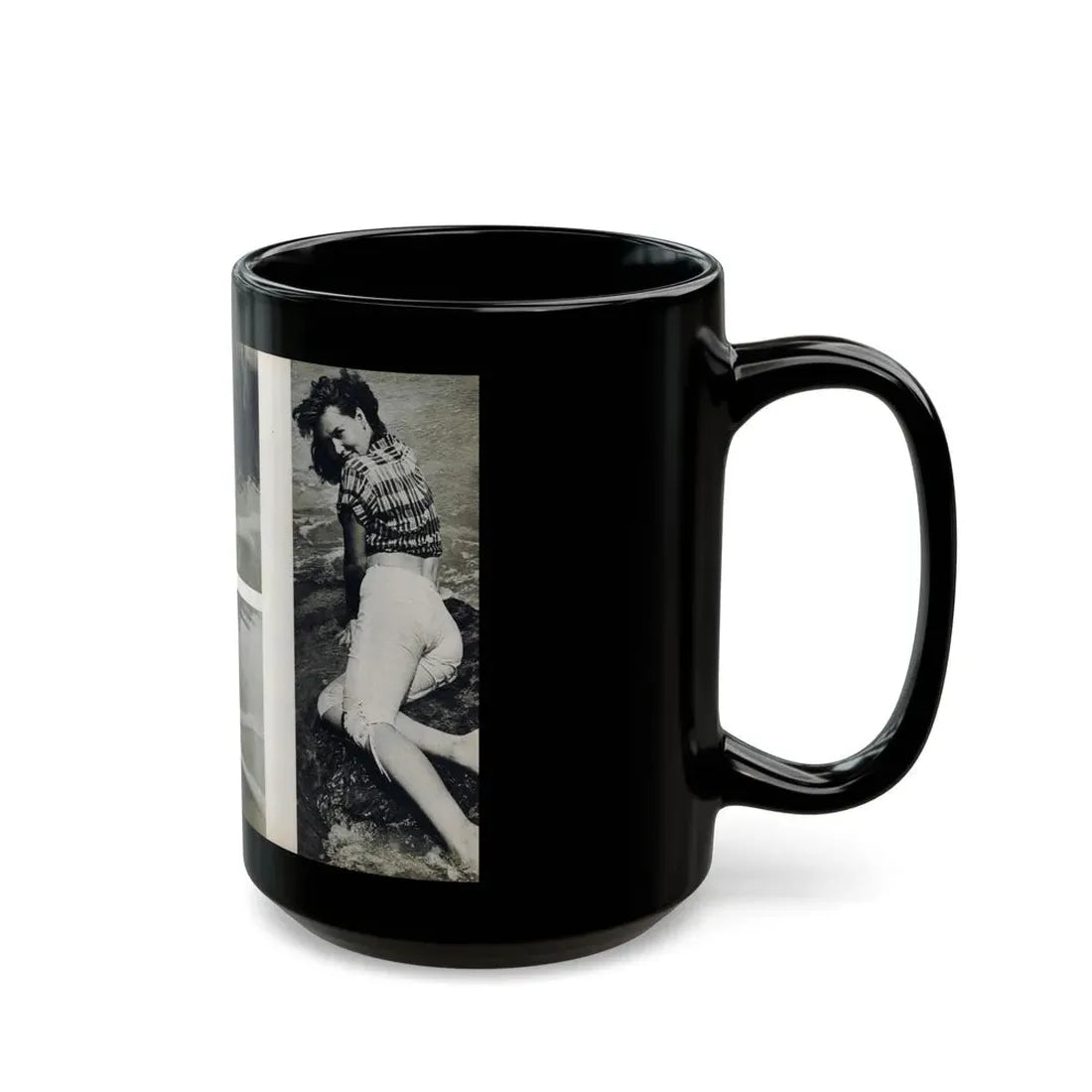 Penny Duncan #48 - [Pages 22 & 23] Pages 3 & 4 of 4 with, Penny+3 B&W Photos & 1 Caption from Stag Mag. April '561 (Vintage Female Icon) Black Coffee Mug - Go Mug Yourself