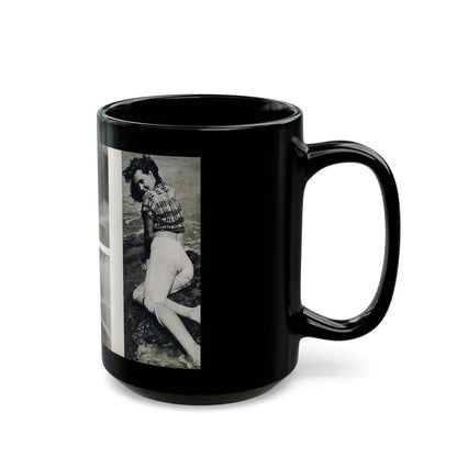 Penny Duncan #48 - [Pages 22 & 23] Pages 3 & 4 of 4 with, Penny+3 B&W Photos & 1 Caption from Stag Mag. April '561 (Vintage Female Icon) Black Coffee Mug - Go Mug Yourself