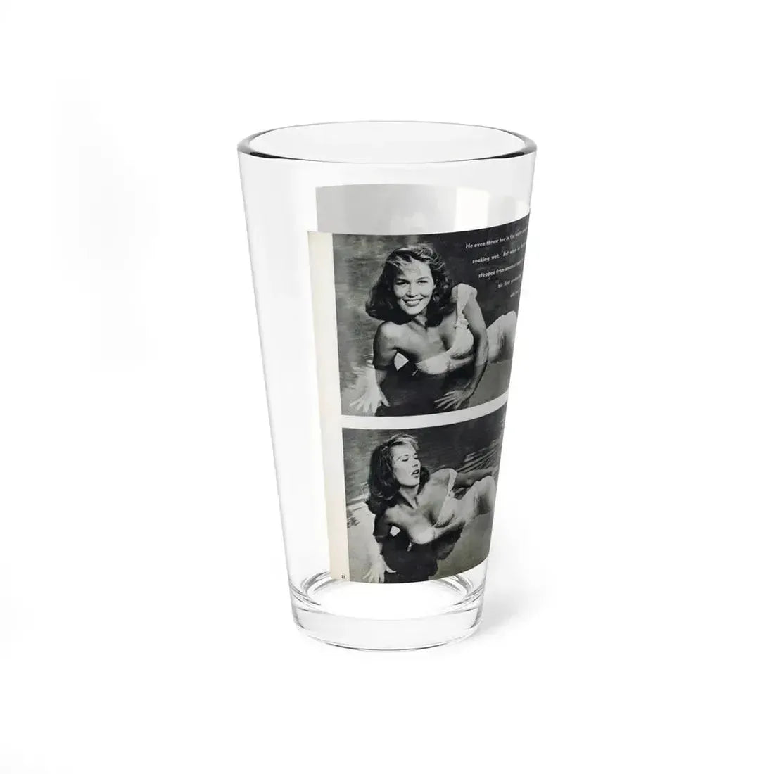 Penny Duncan #48 - [Pages 22 & 23] Pages 3 & 4 of 4 with, Penny+3 B&W Photos & 1 Caption from Stag Mag. April '561 (Vintage Female Icon) Pint Glass 16oz - Go Mug Yourself
