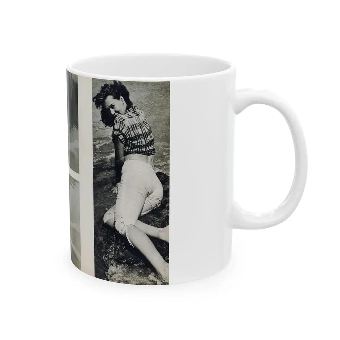 Penny Duncan #48 - [Pages 22 & 23] Pages 3 & 4 of 4 with, Penny+3 B&W Photos & 1 Caption from Stag Mag. April '561 (Vintage Female Icon) White Coffee Mug - Go Mug Yourself
