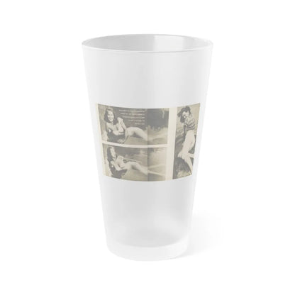 Penny Duncan #48 - [Pages 22 & 23] Pages 3 & 4 of 4 with, Penny+3 B&W Photos & 1 Caption from Stag Mag. April '56 (Vintage Female Icon) Frosted Pint Glass 16oz-16oz-Frosted-Go Mug Yourself