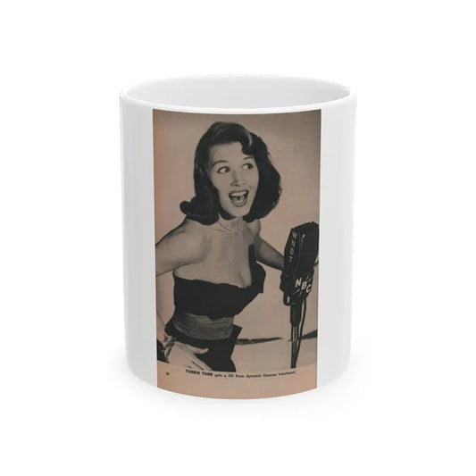 Penny Duncan #49 - [Pages 38] Pages 7 of 7 with, 1 B&W Photo & Caption from PHOTO Digest Mag. May '54 (Vintage Female Icon) White Coffee Mug 11oz - Go Mug Yourself