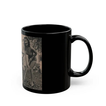 Penny Duncan #50 - [Pages 34 & 35] Pages 3 & 4 of 7 with, 3 B&W Photos & Caption from PHOTO Digest Mag. May '54 (Vintage Female Icon) Black Coffee Mug - Go Mug Yourself