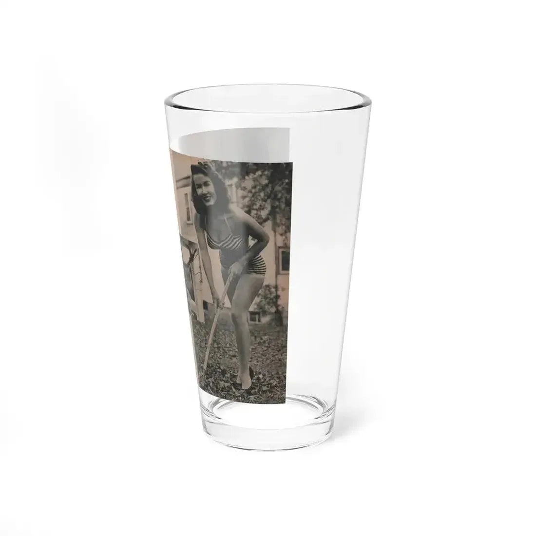 Penny Duncan #50 - [Pages 34 & 35] Pages 3 & 4 of 7 with, 3 B&W Photos & Caption from PHOTO Digest Mag. May '54 (Vintage Female Icon) Pint Glass 16oz - Go Mug Yourself