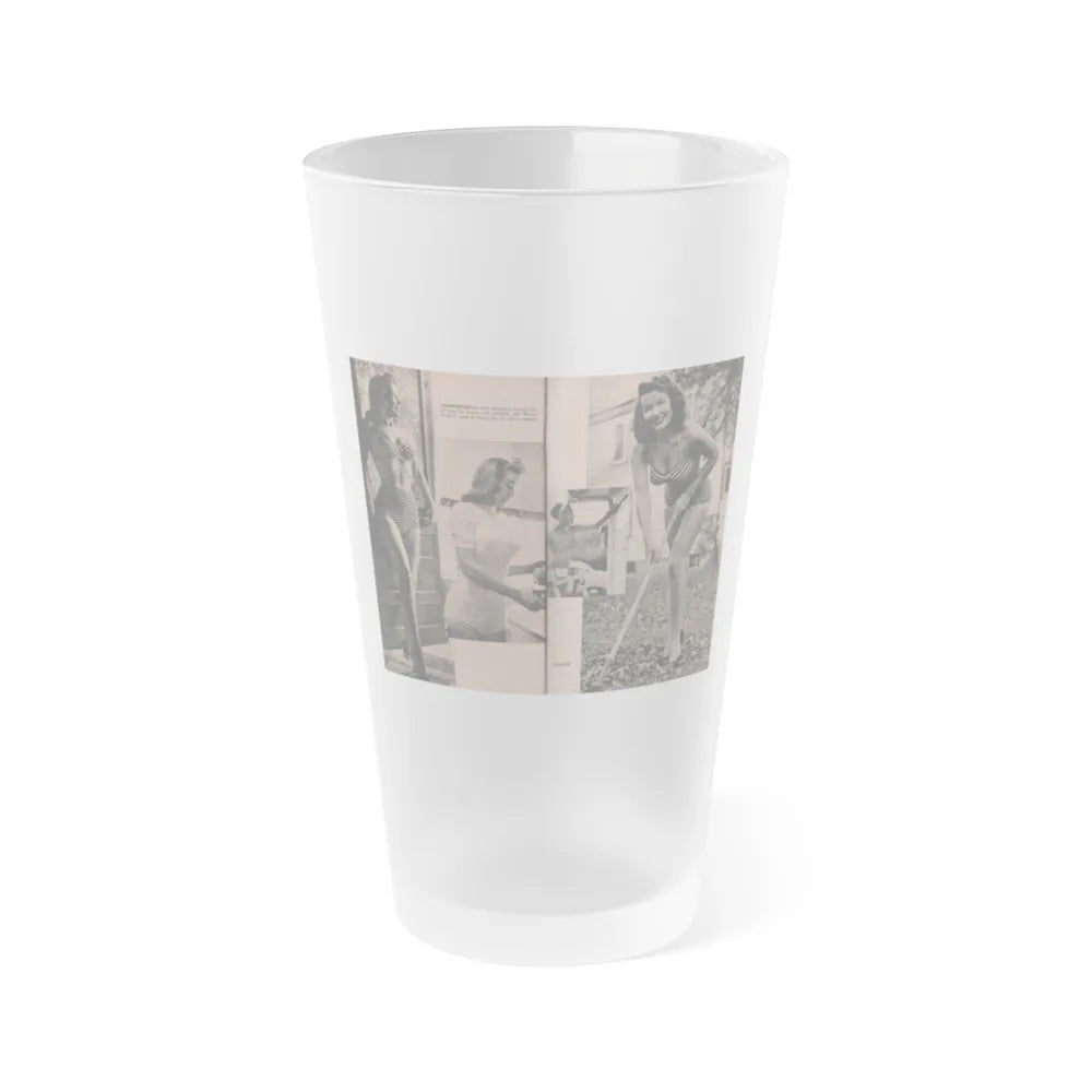 Penny Duncan #50 - [Pages 34 & 35] Pages 3 & 4 of 7 with, 3 B&W Photos & Caption from PHOTO Digest Mag. May '54 (Vintage Female Icon) Frosted Pint Glass 16oz-16oz-Frosted-Go Mug Yourself