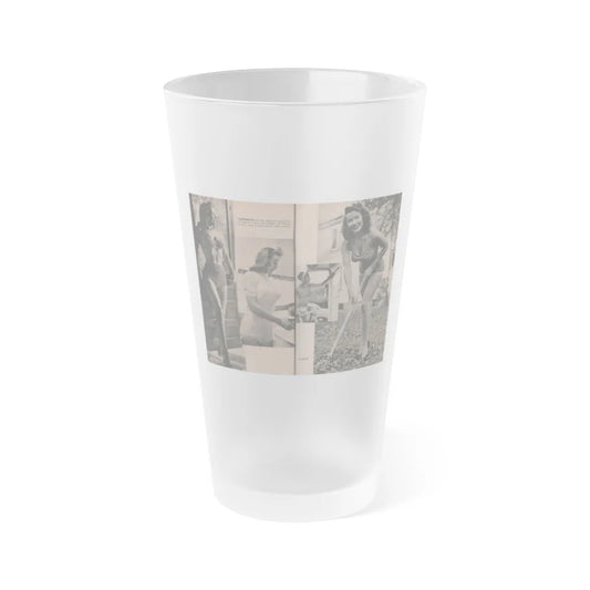 Penny Duncan #50 - [Pages 34 & 35] Pages 3 & 4 of 7 with, 3 B&W Photos & Caption from PHOTO Digest Mag. May '54 (Vintage Female Icon) Frosted Pint Glass 16oz-16oz-Frosted-Go Mug Yourself