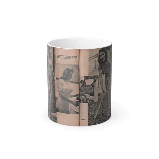 Penny Duncan #50 - [Pages 34 & 35] Pages 3 & 4 of 7 with, 3 B&W Photos & Caption from PHOTO Digest Mag. May '54 (Vintage Female Icons) Color Changing Mug 11oz-11oz-Go Mug Yourself