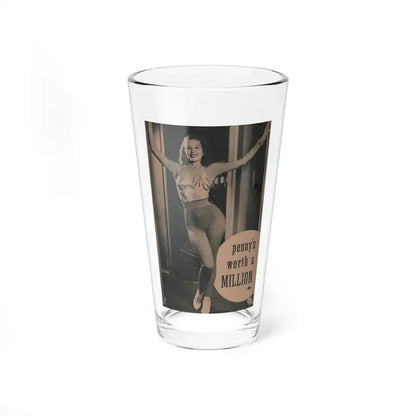 Penny Duncan #54 - [Page 83] Pages 1 of 8 with, Penny+1 B&W Photo & Caption from BRIEF Digest Mag. March '55 (Vintage Female Icon) Pint Glass 16oz 16oz - Go Mug Yourself