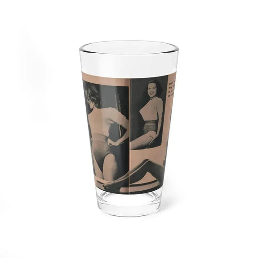 Penny Duncan #56 - [Pages 86 & 87] Pages 4 & 5 of 8 with, Penny+3 B&W Photos & Caption from BRIEF Digest Mag. March '55 (Vintage Female Icon) Pint Glass 16oz 16oz - Go Mug Yourself