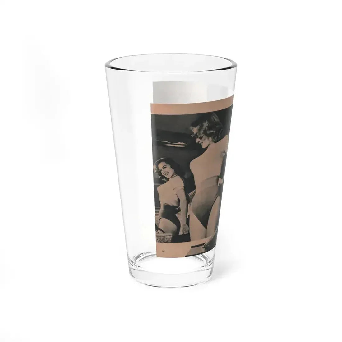 Penny Duncan #56 - [Pages 86 & 87] Pages 4 & 5 of 8 with, Penny+3 B&W Photos & Caption from BRIEF Digest Mag. March '55 (Vintage Female Icon) Pint Glass 16oz - Go Mug Yourself