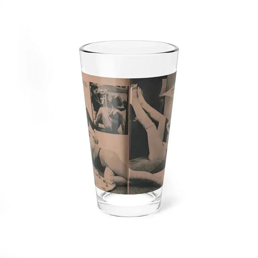 Penny Duncan #57 - [Pages 88 & 89] Pages 6 & 7 of 8 with, Penny+3 B&W Photos & 2 Captions from BRIEF Digest Mag. March '55 (Vintage Female Icon) Pint Glass 16oz 16oz - Go Mug Yourself