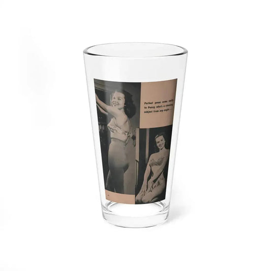 Penny Duncan #58 - [Page 90] Pages 8 of 8 with, Penny+2 B&W Photos & Caption from BRIEF Digest Mag. March '55 (Vintage Female Icon) Pint Glass 16oz 16oz - Go Mug Yourself