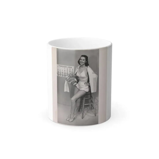 Penny Duncan #59 - 8x10 Vintage Pin-Up Photo from 1956 Penny Advertising for a Laundry Detergent (Vintage Female Icon) Color Changing Mug 11oz 11oz - Go Mug Yourself