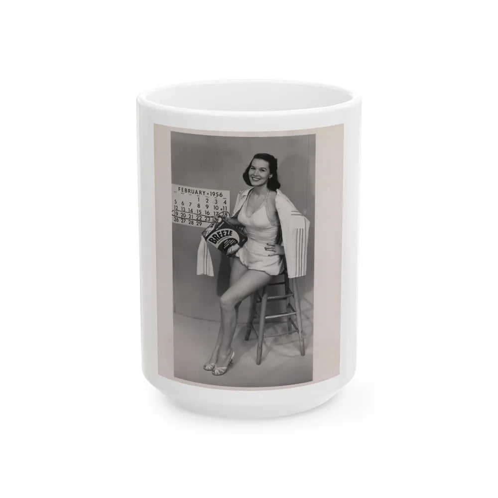Penny Duncan #59 - 8x10 Vintage Pin-Up Photo from 1956 Penny Advertising for a Laundry Detergent (Vintage Female Icon) White Coffee Mug-15oz-Go Mug Yourself