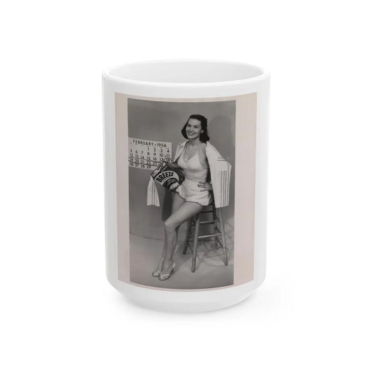Penny Duncan #59 - 8x10 Vintage Pin-Up Photo from 1956 Penny Advertising for a Laundry Detergent (Vintage Female Icon) White Coffee Mug-15oz-Go Mug Yourself