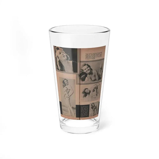 Penny Duncan #62 - [Pages 72 & 73] Pages 3 & 4 of 4 with, 5 B&W Photos & Captions from Ho! The Long Mag. For Men Nov. '57 (Vintage Female Icon) Pint Glass 16oz 16oz - Go Mug Yourself