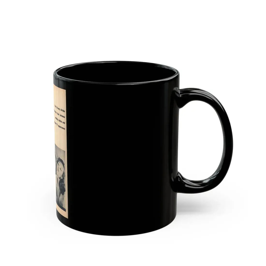 Penny Duncan #67 - [Pages 80] Pages 7 of 7 Featuring, Penny+2 B&W Photos & Caption on from BRIEF Digest Mag. Jan. '55 (Vintage Female Icon) Black Coffee Mug - Go Mug Yourself