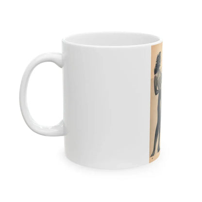Penny Duncan #67 - [Pages 80] Pages 7 of 7 Featuring, Penny+2 B&W Photos & Caption on from BRIEF Digest Mag. Jan. '55 (Vintage Female Icon) White Coffee Mug - Go Mug Yourself