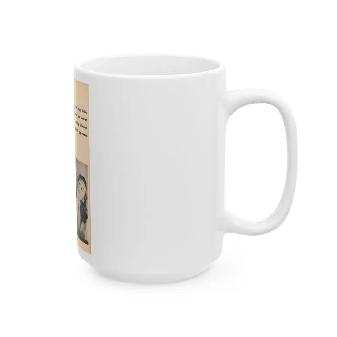Penny Duncan #67 - [Pages 80] Pages 7 of 7 Featuring, Penny+2 B&W Photos & Caption on from BRIEF Digest Mag. Jan. '55 (Vintage Female Icon) White Coffee Mug - Go Mug Yourself