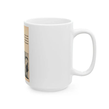 Penny Duncan #67 - [Pages 80] Pages 7 of 7 Featuring, Penny+2 B&W Photos & Caption on from BRIEF Digest Mag. Jan. '55 (Vintage Female Icon) White Coffee Mug - Go Mug Yourself