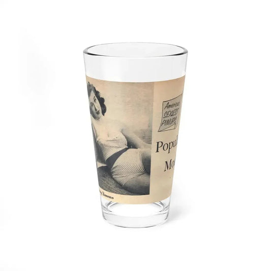 Penny Duncan #69 - 1 Page & 1 B&W Photo of Penny from EYE Digest Mag. Nov. '54 Featuring 25 of America's Sexiest Pin-Ups Section (Vintage Female Icon) Pint Glass 16oz 16oz - Go Mug Yourself